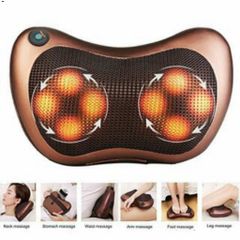 Gối Massage Hồng Ngoại Cao Cấp 12 Bi - Gối Chăm Sóc Sức Khỏe Đảo Chiều, Massage Thư Giãn Tại Nhà Và Ô Tô