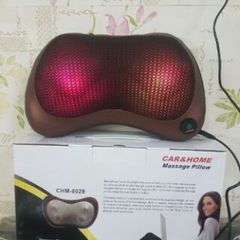 Gối Massage Hồng Ngoại Cao Cấp 12 Bi - Gối Chăm Sóc Sức Khỏe Đảo Chiều, Massage Thư Giãn Tại Nhà Và Ô Tô