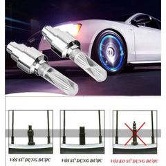 Đèn Led Gắn Van Bánh Xe Đạp, Xe Máy - Ánh Sáng Đẹp, An Toàn Khi Đi Đường Tối, Chống Thấm Nước, Dễ Dàng Lắp Đặt
