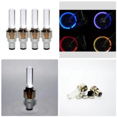 Đèn Led Gắn Van Bánh Xe Đạp, Xe Máy - Ánh Sáng Đẹp, An Toàn Khi Đi Đường Tối, Chống Thấm Nước, Dễ Dàng Lắp Đặt