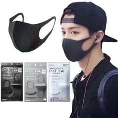 Khẩu Trang PITTA MASK Nhật Bản - Bộ 3 Khẩu Trang Chống Khói Bụi, UV, Thiết Kế 3D Thoáng Khí Cho Mùa Đông