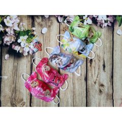 Khẩu Trang Elsa Công Chúa Cho Bé - Khẩu Trang Siêu Kute Dành Cho Trẻ Em Dưới 8 Tuổi - Vải Mềm, Đường May Đẹp