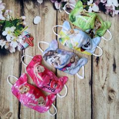 Khẩu Trang Elsa Công Chúa Cho Bé - Khẩu Trang Siêu Kute Dành Cho Trẻ Em Dưới 8 Tuổi - Vải Mềm, Đường May Đẹp