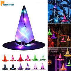 Mũ Phù Thủy Hóa Trang LED - Mũ Halloween Phát Sáng Cho Bữa Tiệc, Trang Trí Nhà Cửa, Quà Tặng Ý Nghĩa