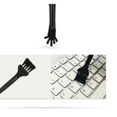 Bộ vệ sinh laptop, iPad, máy ảnh 3 món tiện lợi - Dung dịch nano-silver an toàn, chổi quét và khăn mịn - Kit vệ sinh đa năng
