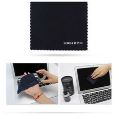Bộ vệ sinh laptop, iPad, máy ảnh 3 món tiện lợi - Dung dịch nano-silver an toàn, chổi quét và khăn mịn - Kit vệ sinh đa năng