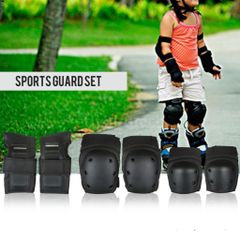 Bộ 6 Đồ Bảo Hộ Trượt Ván - Khủy Tay, Cổ Tay, Đầu Gối - An Toàn Cho Trẻ Em và Người Lớn Khi Đạp Xe, Trượt Patin, Trượt Ván