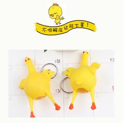 Móc Khóa Gà Đẻ Trứng Vui Nhộn - Phụ Kiện Giải Trí Chống Căng Thẳng, Quà Tặng Thú Vị Cho Trẻ Em và Gia Đình