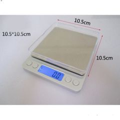Cân Điện Tử Tiểu Ly Độ Chính Xác Cao 500G/0.01G Kèm 2 Đĩa Cân - Cân Mỹ Phẩm, Thực Phẩm, Đá Quý, Thiết Kế Hiện Đại