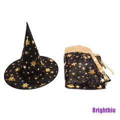 Bộ 2 Áo Choàng Phù Thủy và Mũ Hóa Trang Halloween Cho Bé - Trang Phục Ma Quái Đẹp, Tự Tin Thể Hiện Phong Cách Huyền Bí