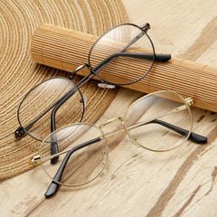 Mắt Kính Tròn Nobita Hàn Quốc - Gọng Cận Thời Trang Dễ Thương Dành Cho Nam Nữ - Khung Kiến Thức Chống Va Đập
