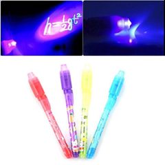 Bút Tàng Hình UV LED - Viết Chữ Vô Hình Màu Ngẫu Nhiên, Dụng Cụ Tiện Lợi Để Viết Thư Tình, Kiểm Tra Tiền Giả