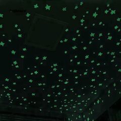 100 Ngôi Sao Dạ Quang Dán Tường Phát Sáng - 3D Luminous Wall Stickers Thời Trang Cho Phòng Ngủ Trẻ Em