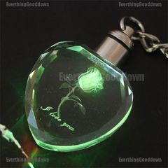 Móc Khóa Hình Hoa Hồng Đèn LED Nhiều Màu Sắc - Phụ Kiện Thời Trang Tỏa Sáng Tình Yêu, Quà Tặng Độc Đáo