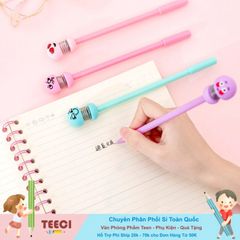 Bút Bi Emoji Cute Lò Xo Mực Đen T143 - Phụ Kiện Văn Phòng Đáng Yêu, Viết Mượt Mà, Nhiều Màu Sắc, Quà Tặng Học Tập Thú Vị