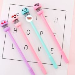 Bút Bi Emoji Cute Lò Xo Mực Đen T143 - Phụ Kiện Văn Phòng Đáng Yêu, Viết Mượt Mà, Nhiều Màu Sắc, Quà Tặng Học Tập Thú Vị