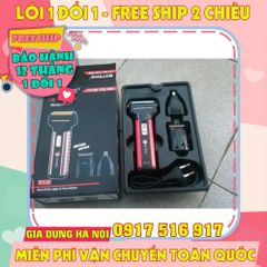 Máy Cạo Râu 3 Trong 1 Tích Điện Đa Năng - Cắt Tóc, Tỉa Lông Mũi, Chăm Sóc Cá Nhân Tiện Lợi, Bảo Hành 3 Tháng