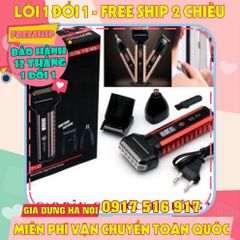 Máy Cạo Râu 3 Trong 1 Tích Điện Đa Năng - Cắt Tóc, Tỉa Lông Mũi, Chăm Sóc Cá Nhân Tiện Lợi, Bảo Hành 3 Tháng