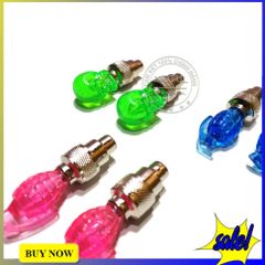 Đèn LED Hình Đầu Lâu Cho Xe Máy & Xe Đạp - Đèn Van Bánh Xe Màu Ngẫu Nhiên Tạo Hiệu Ứng Sáng Rực Rỡ Khi Di Chuyển