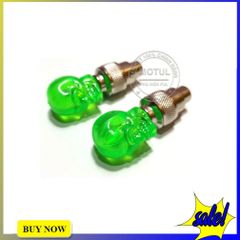 Đèn LED Hình Đầu Lâu Cho Xe Máy & Xe Đạp - Đèn Van Bánh Xe Màu Ngẫu Nhiên Tạo Hiệu Ứng Sáng Rực Rỡ Khi Di Chuyển