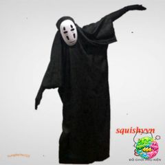 Bộ Trang Phục Vô Diện Kaonashi Hóa Trang Cho Trẻ Em & Người Lớn - Cảm Hứng Từ Spirited Away, Đồ Cosplay Thú Vị