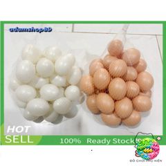Quả Trứng Gà Nhựa Giả Trang Trí Giống Thật 99% - Trang Hoàng Nhà Cửa Sáng Tạo, Phụ Kiện Độc Đáo cho Quán Café & Cửa Hàng