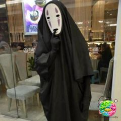 Trang Phục Cosplay Vô Diện Spirited Away - Bộ Đồ Hỏa Trang Đầy Đủ Cho Người Lớn và Trẻ Em, Áo, Mặt Nạ, Gang Tay