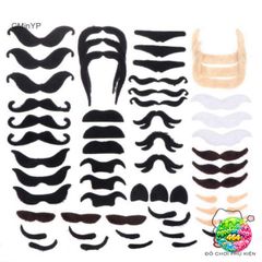 Bộ Râu Trang Phục Vui Nhộn 48 Chiếc - Phụ Kiện Halloween Hóa Trang Cho Trẻ Em và Người Lớn, Độc Đáo và Hài Hước