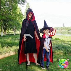 Áo Choàng Ma Quái Đỏ Đen Fashyuner 59 inch - Trang Phục Halloween Độc Đáo Dành Cho Tiệc Hóa Trang và Cosplay