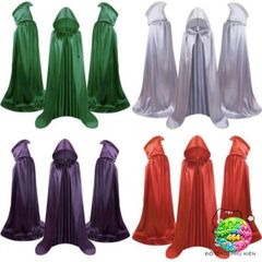 Áo Choàng Phù Thủy Halloween 59inch - Trang Phục Cosplay Rùng Rợn Chất Lượng Cao Cho Bữa Tiệc Hóa Trang