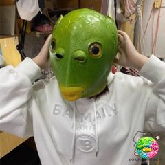 Mặt Nạ Hóa Trang Cá Xanh và Ếch Xanh Hài Hước - Phụ Kiện Cosplay Halloween Độc Lạ, Gây Cười, Viral Trên Mạng Xã Hội