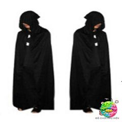 Trang Phục Hóa Trang Thần Chết Halloween Cao Cấp - Áo Xống Đen Bí Ẩn Cho Nam Nữ, Thiết Kế Độc Đáo, Phong Cách Ma Quái