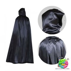 Áo Choàng Trùm Đầu Huyền Bí Grim Reaper - Bộ Trang Phục Halloween Thời Trang Cho Người Lớn Và Trẻ Em - Polyester Đen, Tím, Đỏ