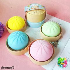 Bánh Bao Silicon Mềm Mại 10CM - Đồ Chơi Giải Trí Xua Tan Căng Thẳng - Phụ Kiện Bàn Làm Việc, Quà Tặng Dễ Thương