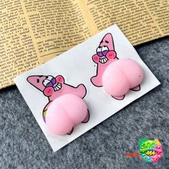 Miếng Dán Silicon Mông Giảm Stress Cute - Sticker Quả Đào Độc Đáo Cho Điện Thoại, Xe Hơi, Trang Trí Nhà Cửa