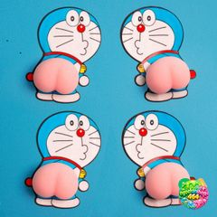Miếng Dán Silicon Mông Giảm Stress Cute - Sticker Quả Đào Độc Đáo Cho Điện Thoại, Xe Hơi, Trang Trí Nhà Cửa