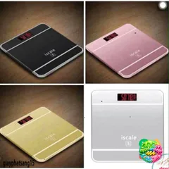 Cân Sức Khỏe Iscale Hình iPhone - Cân Điện Tử Sang Trọng, Tải Trọng Tối Đa 180kg, Thiết Kế Kính Chịu Va Đập