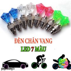 Đèn Led Gắn Van Bánh Xe 7 Màu - Đèn Nháy Phát Sáng An Toàn Cho Xe Máy & Xe Đạp, Trang Trí Độc Đáo Khi Chạy Đường