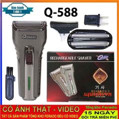 Máy Cạo Râu QISHI RSCW-Q588 2 Lưỡi Kép - Thiết Kế Gọn Nhẹ, Cạo Sát Da An Toàn, Dành Cho Đấng Mày Râu.