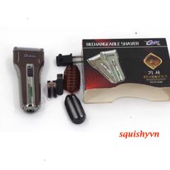 Máy Cạo Râu QISHI RSCW-Q588 2 Lưỡi Kép - Thiết Kế Gọn Nhẹ, Cạo Sát Da An Toàn, Dành Cho Đấng Mày Râu.