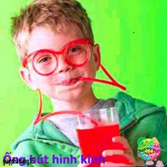 Ống Hút Mắt Kính PET Vui Nhộn Siêu Mềm Dẻo - Đồ Chơi Hài Hước Sáng Tạo Cho Trẻ Em 36,5cm/67cm