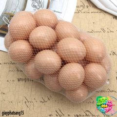 Trứng Gà Giả Nhựa 5 Quả - Mô Phỏng Để Dạy Học và Chơi Chơi Nghệ Thuật - Chất Liệu Thân Thiện Môi Trường