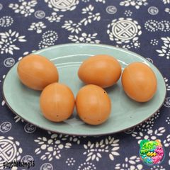 Trứng Gà Giả Nhựa 5 Quả - Mô Phỏng Để Dạy Học và Chơi Chơi Nghệ Thuật - Chất Liệu Thân Thiện Môi Trường