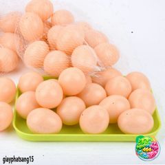 Trứng Gà Giả Nhựa 5 Quả - Mô Phỏng Để Dạy Học và Chơi Chơi Nghệ Thuật - Chất Liệu Thân Thiện Môi Trường