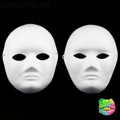 Mặt Nạ Giấy Trắng DIY Trang Điểm Halloween Cho Bé - Mặt Nạ Hóa Trang Sáng Tạo, Thoải Mái và Thân Thiện Với Môi Trường