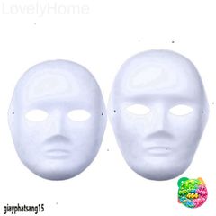 Mặt Nạ Giấy Trắng DIY Trang Điểm Halloween Cho Bé - Mặt Nạ Hóa Trang Sáng Tạo, Thoải Mái và Thân Thiện Với Môi Trường