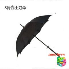 Ô Dù Katana Đen - Dù Che Mưa Chống Bão Cán Kiếm Nhật Siêu Bền, Thiết Kế Độc Đáo và Chắc Chắn 16 Nan 100cm