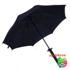Ô Dù Katana Đen - Dù Che Mưa Chống Bão Cán Kiếm Nhật Siêu Bền, Thiết Kế Độc Đáo và Chắc Chắn 16 Nan 100cm