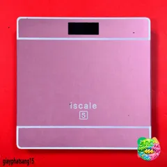 Cân Điện Tử ISCALE 180kg - Cân Sức Khỏe Gia Đình & Công Nghiệp với Màn Hình LCD Rõ Nét, Cảm Biến Nhiệt Độ, Đa Màu Sắc