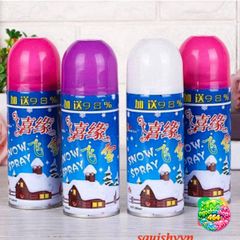 Bình Xịt Tuyết Siêu Chất Cho Trang Trí Noel - Phụ Kiện Giáng Sinh Độc Đáo, Dễ Dàng Xịt Trên Kính và Cây Thông